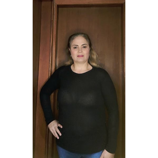 BASICA FEMININA POLIESTER PRETA