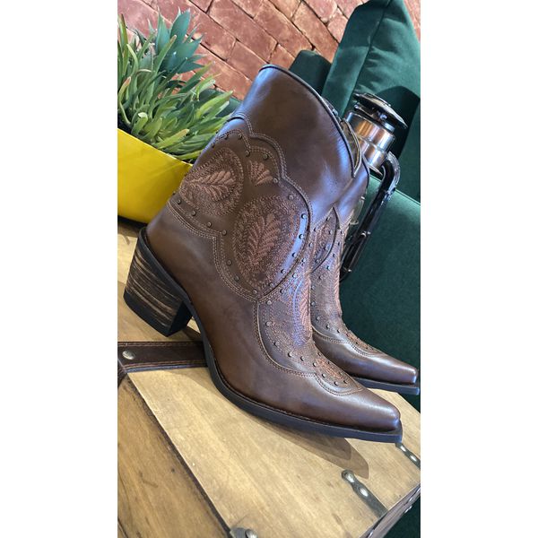 BOTA TUCSON COURO FIRENZE MARROM