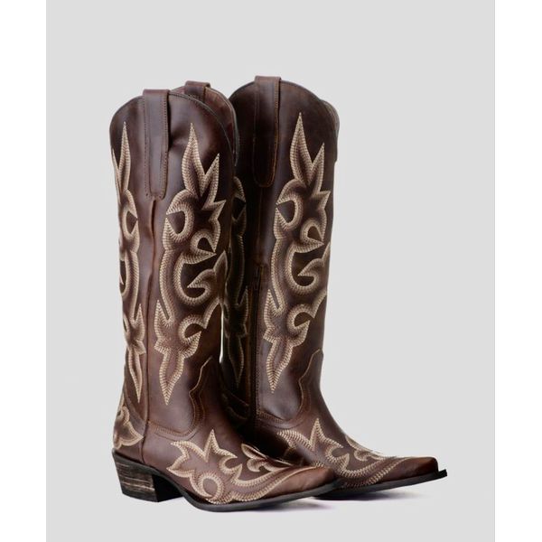Bota Feminina Texana - Couro Euro Texas Wisky