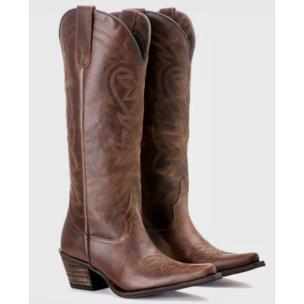 BOTA FEMININA TEXANA TUCSON - COURO EURO TEXAS WISKY
