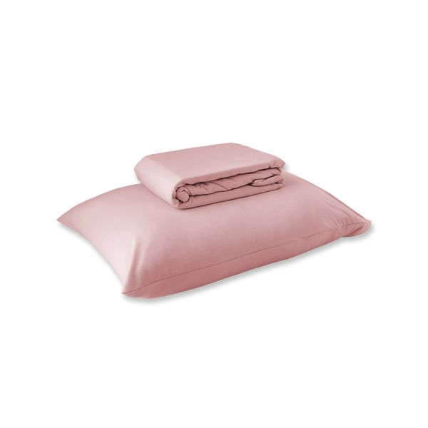 Kit Lençol Solteiro King Ameixa + Fronha - Exclusiva Malha Novo Toque 100% Algodão - Super Penteada