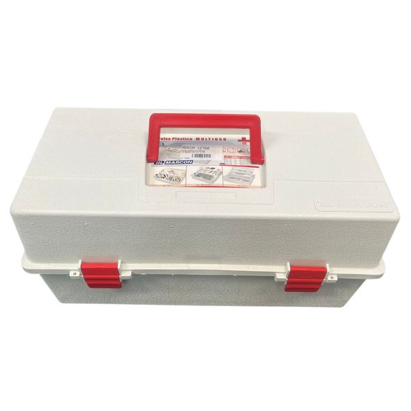 Caixa Plástica Branca com 3 Bandejas Cp-4 Marcon