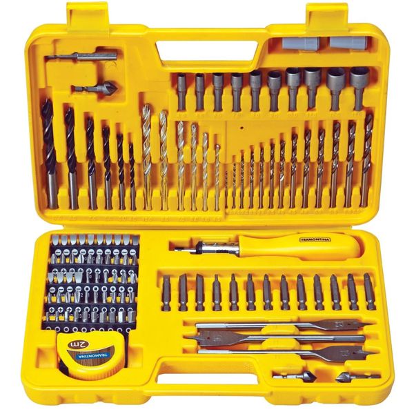 Maleta de Brocas e Ponteiras com 110 Peças 43145110 Tramontina
