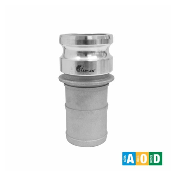 Adaptador Camlock Alumínio Tipo E 1.1/4 x 1.1/4 Pol 1351 Lupus