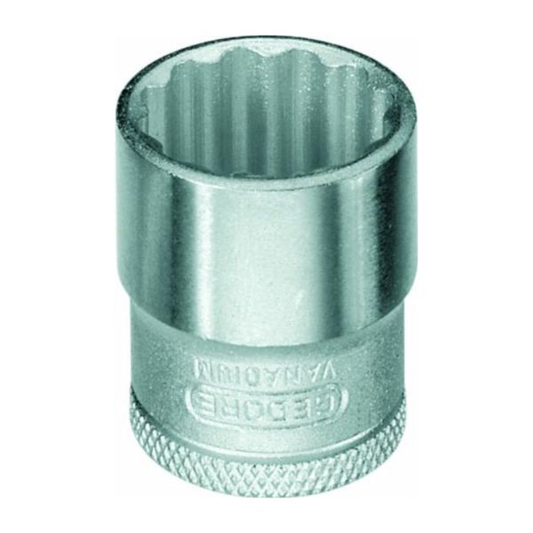 Soquete Estriado Crv Curto 7/16 Pol Encaixe 3/8 Pol 014.064 Gedore