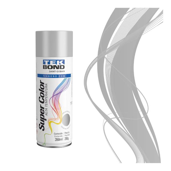 Tinta Spray Aerossol Uso Geral Alumínio 350ml/250g 23031006900 - TEK BOND