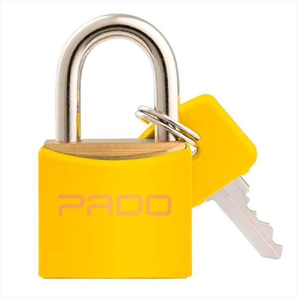 Cadeado Haste De Aço 25mm Amarelo Sm-25mm Pado