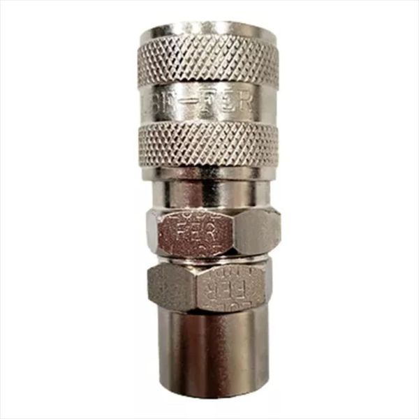 Engate Rápido Fêmea 1/2 Pol Npt-14 Com Esfera c Lubefer