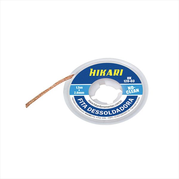 Fita Malha Dessoldadora 1,50m x 2,50mm Hk120-04 Hikari