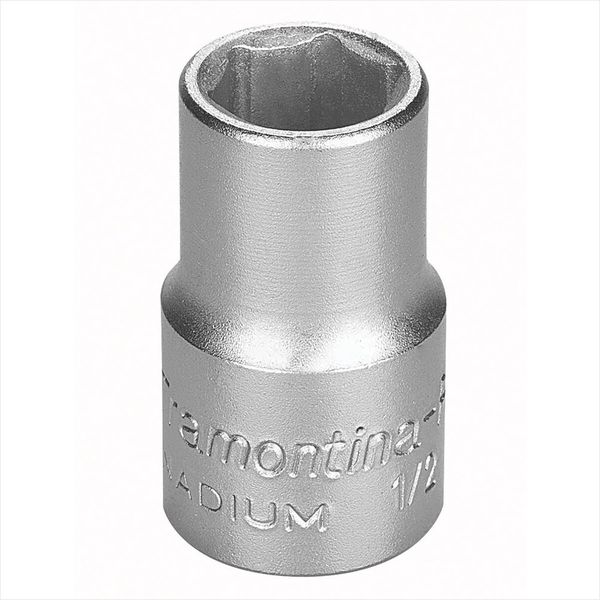 Soquete Sextavado Crv Curto 1/2 Pol Encaixe 1/2 Pol 44832104 Tramontina Pro