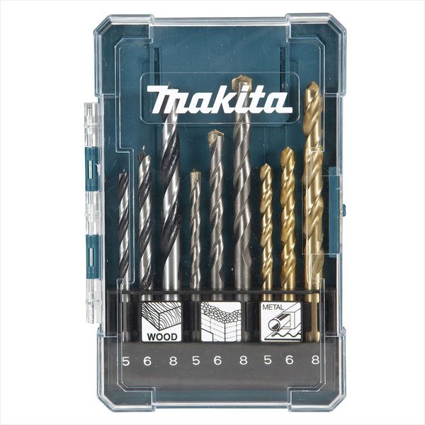 Jogo De Brocas Ar Vídea Com 9 Peças D-71962 Makita