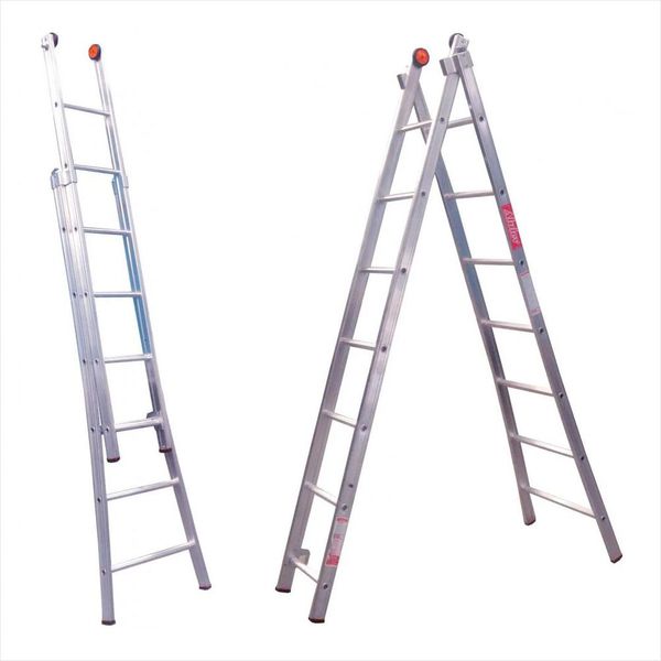 Escada Extensiva Dupla Alumínio 13 Degraus Ed-113 Alulev