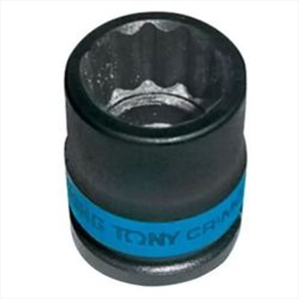 Soquete De Impacto Estriado Curto 16mm Encaixe 1/2 Pol 453016m King Tony