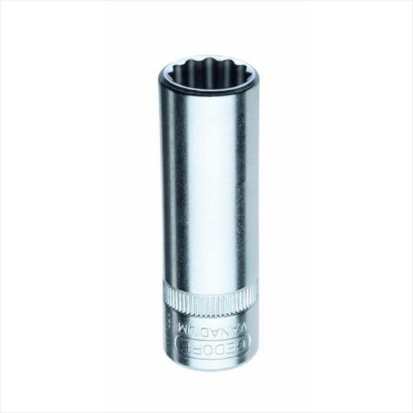 Soquete Estriado Crv Longo 7/32 Pol Encaixe 1/4 Pol 013.151 Gedore