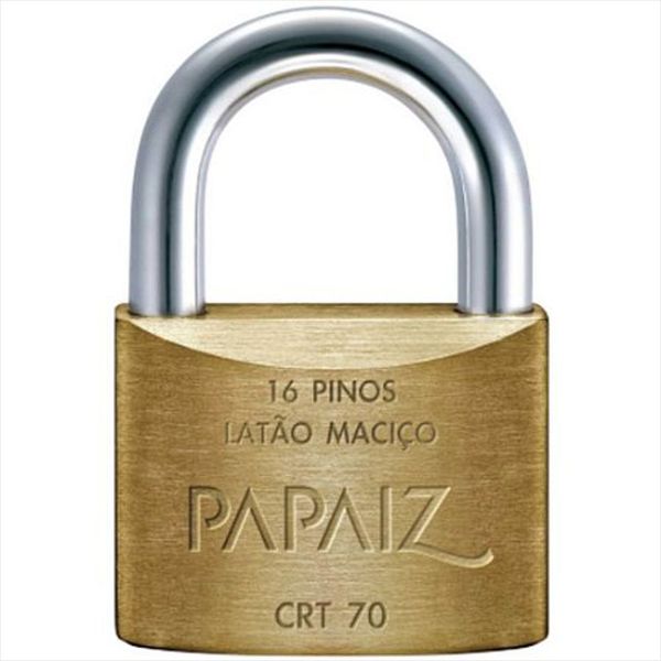 Cadeado Tetra-chave Em Latão Maciço Crt-70 Papaiz