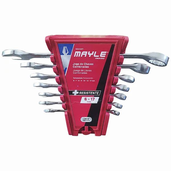 Jogo de Chave Combinada 6 a 17mm com 7 peças 102414MY Mayle