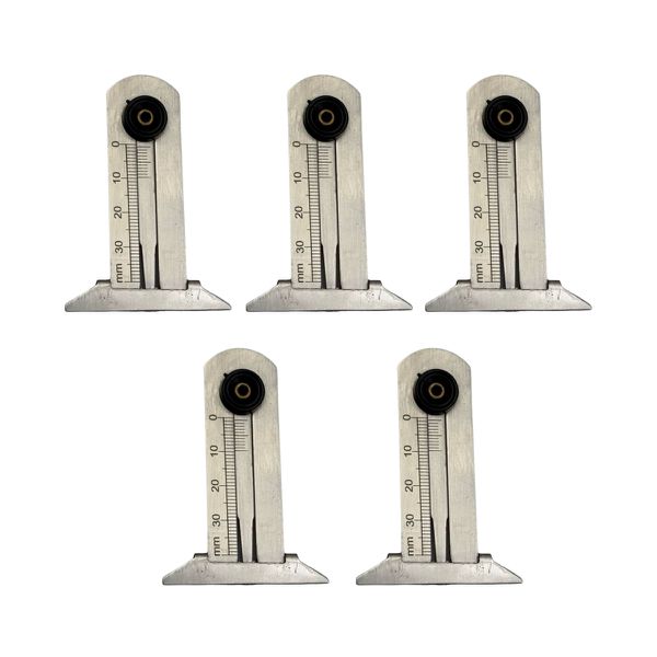 Kit Medidor de Sulcos de Pneu 0-25mm com 5 Unidades FNT-1130 Fiontar