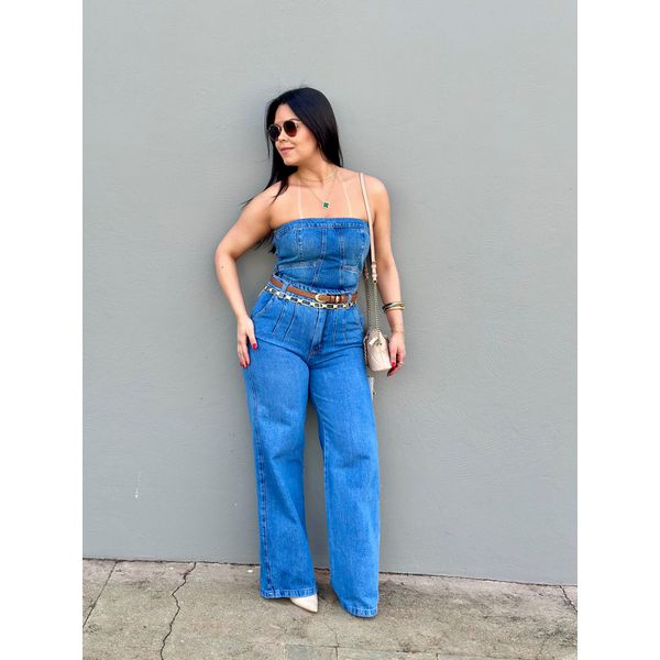 Corset Jeans - AZUL