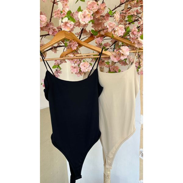 Body Poliamida Alcinha- PRETO