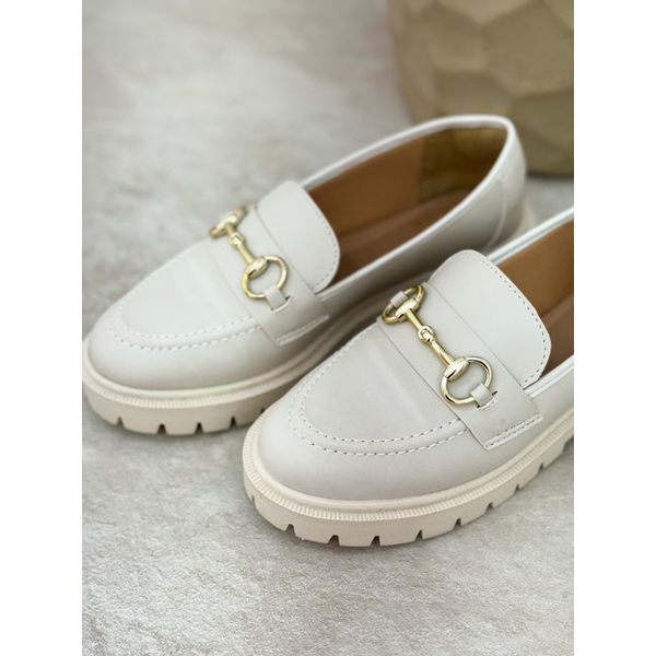 Mocassim Alícia - OFF WHITE