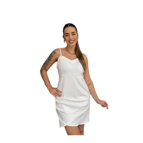 Vestido Curto Drapeado