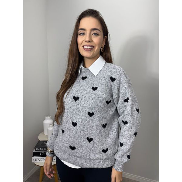 Blusa Trico Amanda Cinza