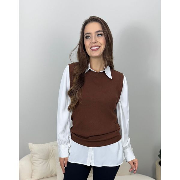 Conjunto Alessia Marrom