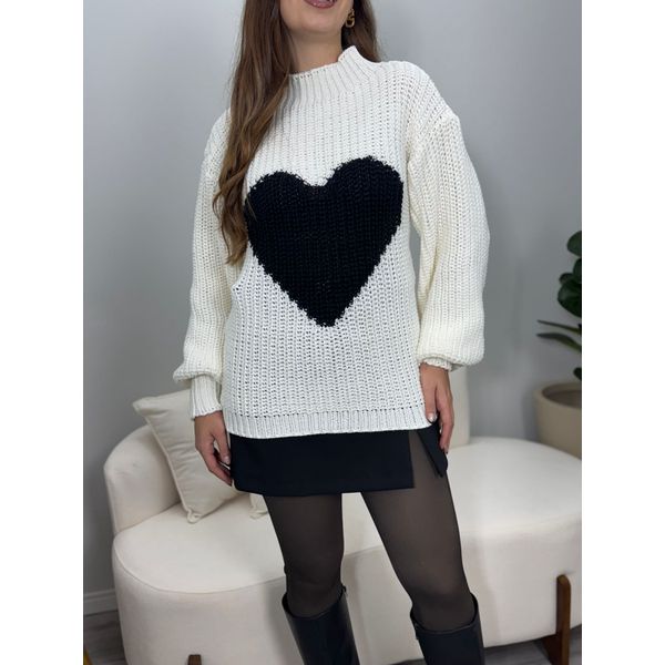 Blusa Tricô Luna Coração