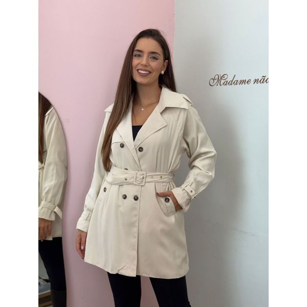 Sobretudo Cloe Off- White