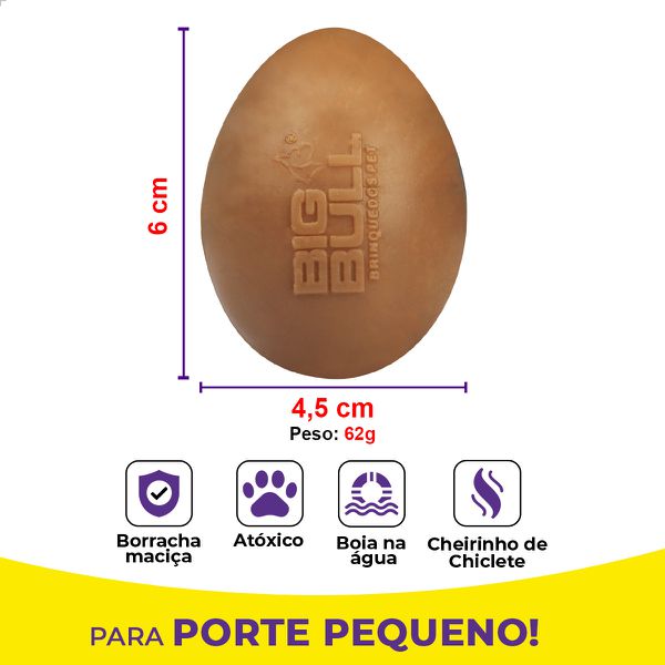 Cartela de Ovo Brinquedo Porte Pequeno - Big Bull Pet