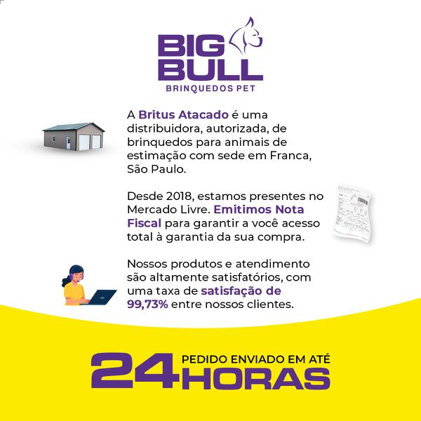 Bolinha Cravo Porte Médio - Big Bull Pet