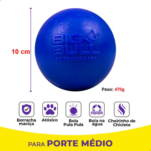 Bolinha Lisa Porte Grande - Big Bull Pet