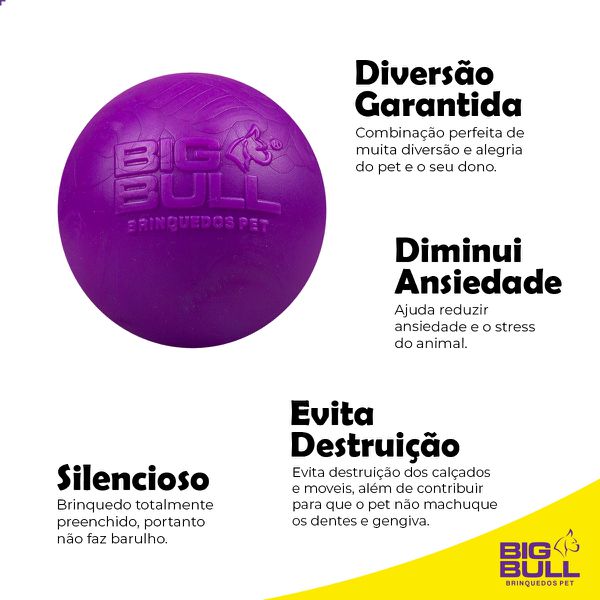 Bolinha Lisa Porte Pequeno e Médio - Big Bull Pet