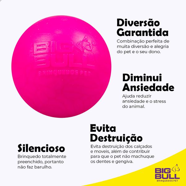 Bolinha Lisa Porte Médio e Grande - Big Bull Pet