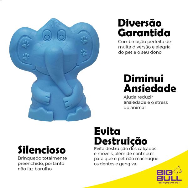 Brinquedo Porte Pequeno Elefante - Big Bull Pet