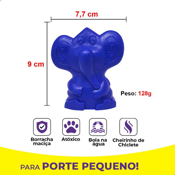 Brinquedo Porte Pequeno Elefante - Big Bull Pet
