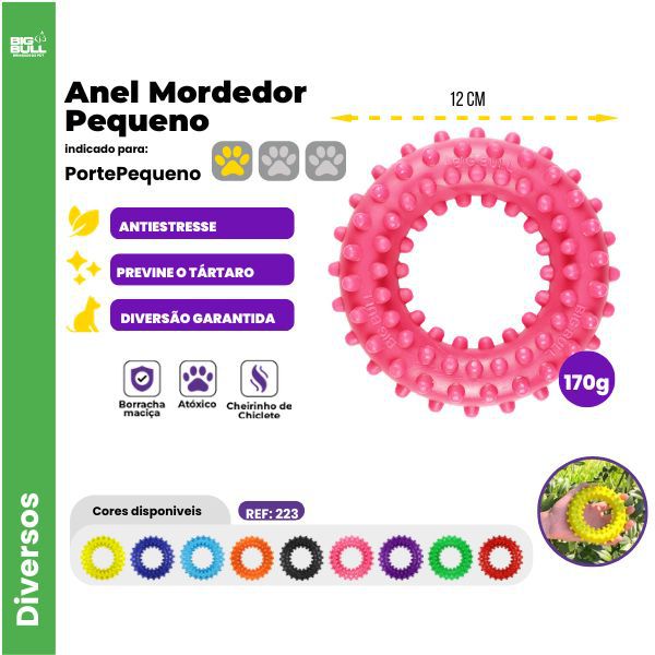 Anel Brinquedo Porte Pequeno - Big Bull Pet