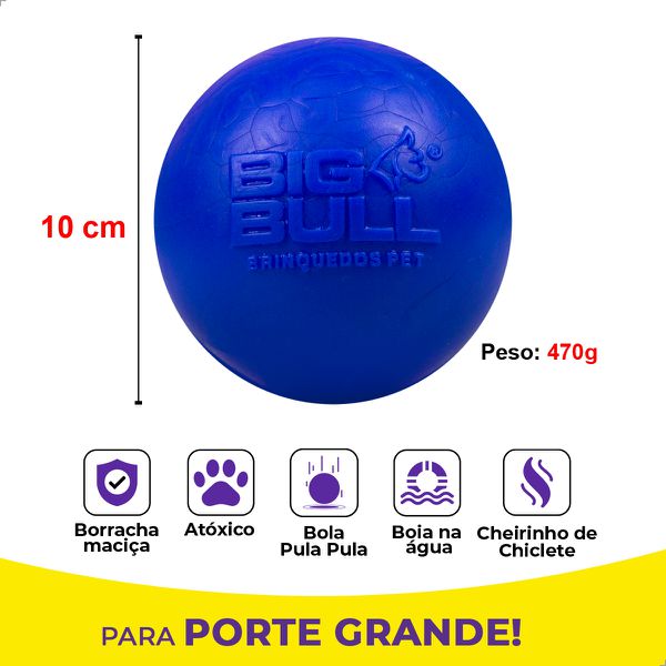 Bolinha Lisa Porte Grande - Big Bull Pet