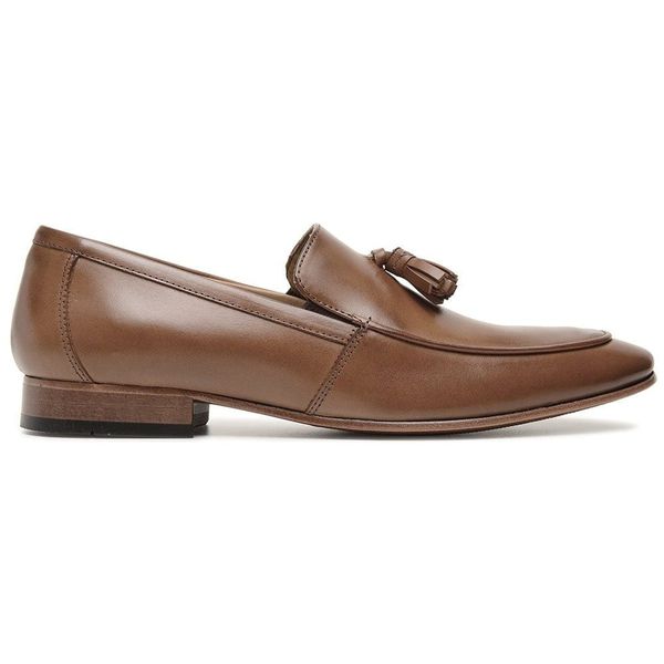 Sapato Social Marrom Bambolim em Couro