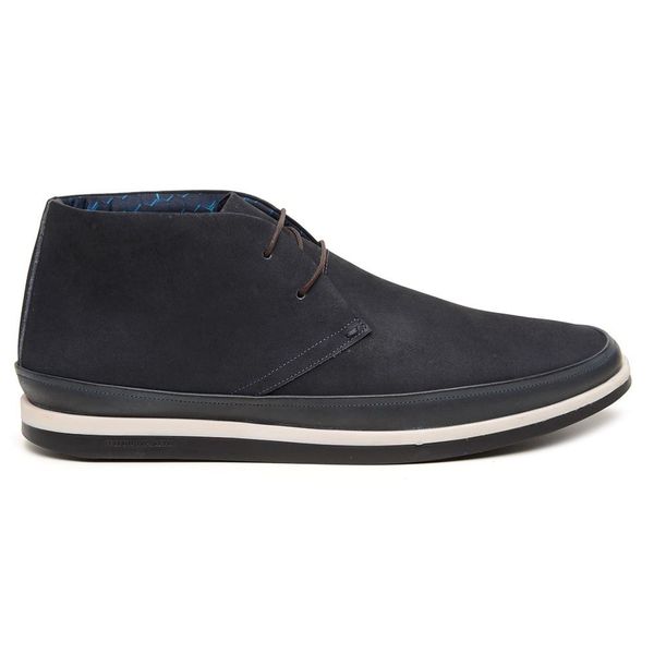 Bota Casual Navy em Couro