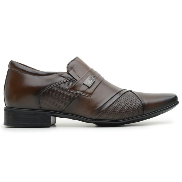 Sapato com Salto Interno Jota Pe Marrom Grow Air Piero Cinto MADOK