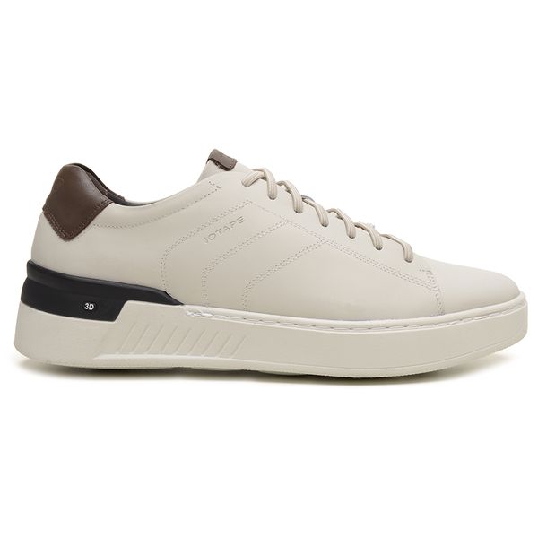 Sapato Jota Pe Casual Off White 3D Street em Couro 