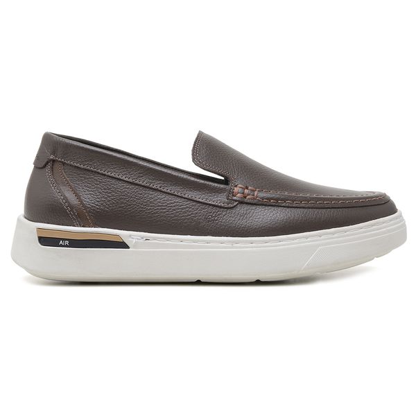 Sapato Jota Pe Casual Marrom em Couro Air Sonic