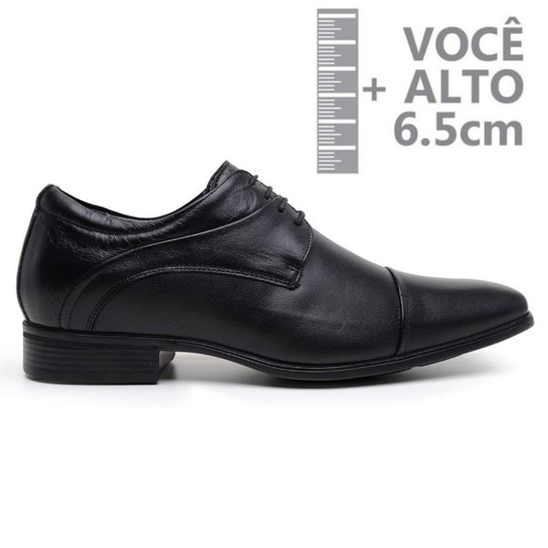 Sapato Social Jota com Salto Interno Pe Preto Air Vicenzo 