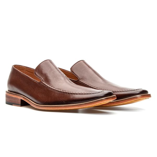 Sapato Social Marrom Mouro Loafer em Couro MADOK
