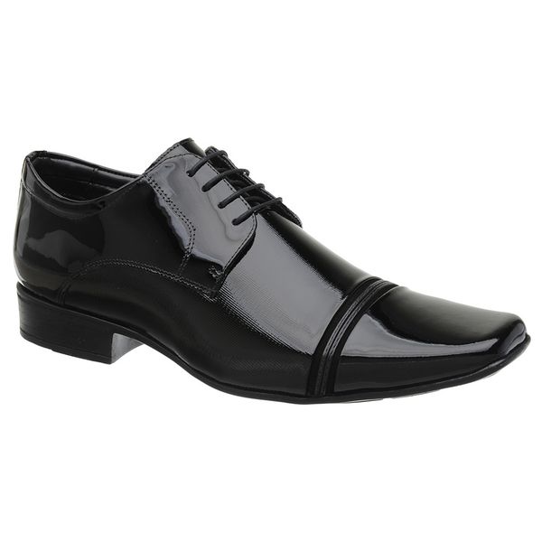 Sapato Social Jota Pe Verniz Preto Air Fergus