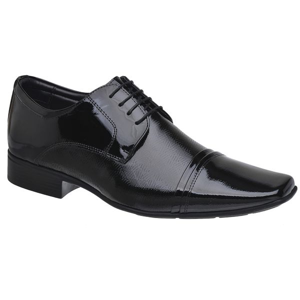 Sapato Social Jota Pe Verniz Preto Air Fillipo
