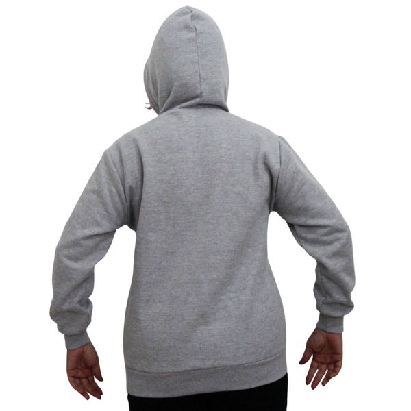 Blusa moletom cinza feminina cheap