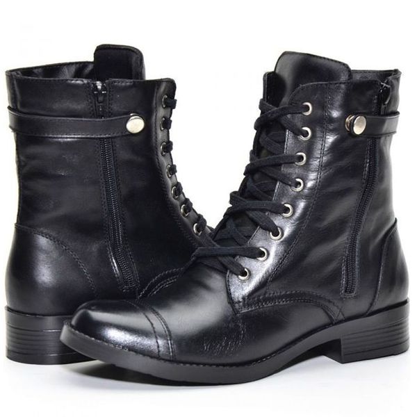 Coturno feminino shop couro legitimo