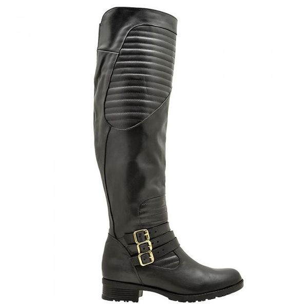 Bota Montaria Feminina Cano Alto Preto